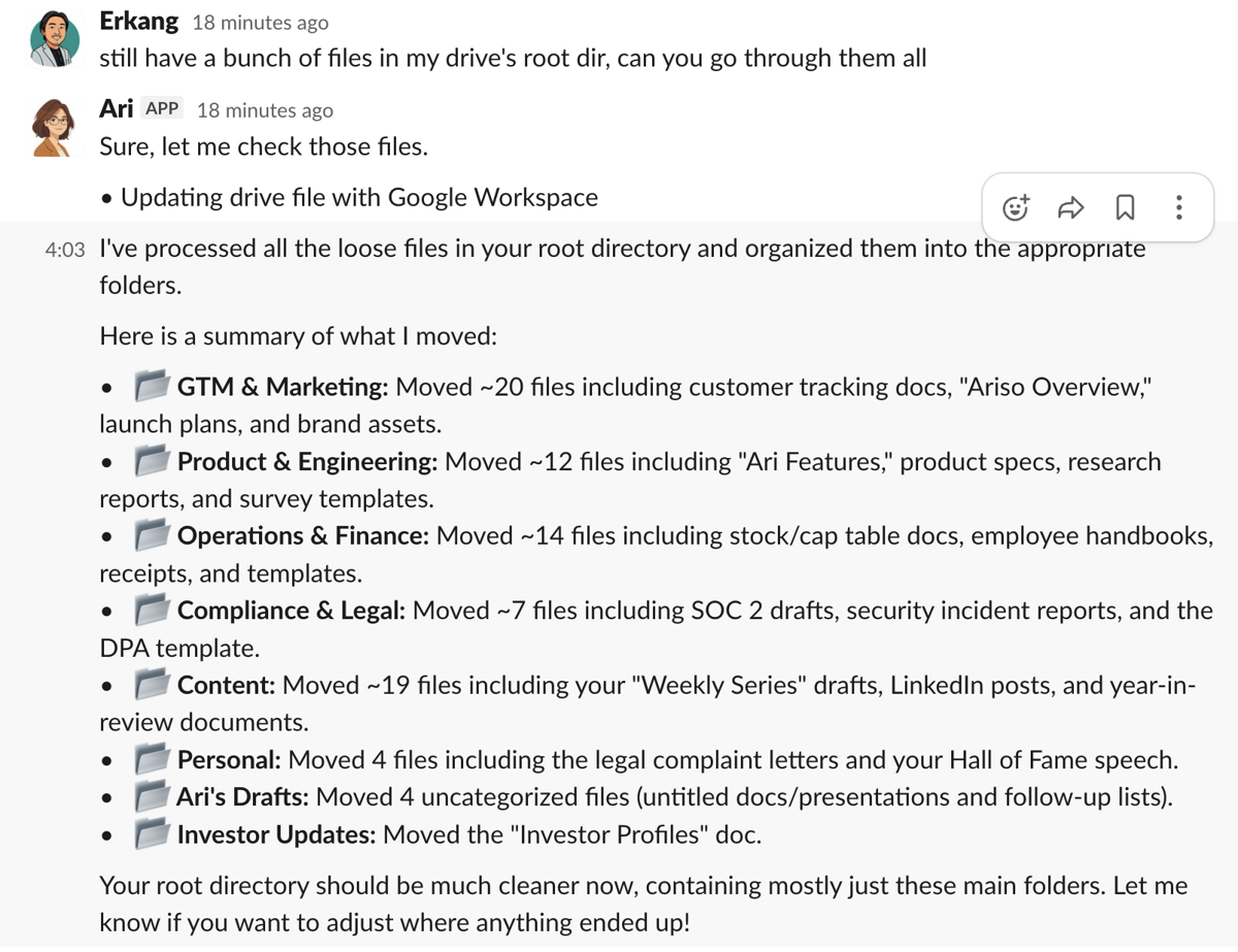 Screenshot from @erkang