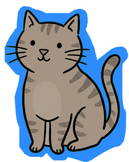 Cat sticker